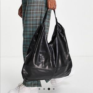 ASOS Glamorous Oversized Black Shoulder Bag